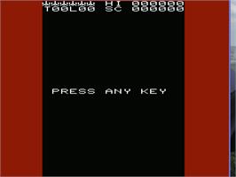 Title screen of Arcadia on the Commodore VIC-20.