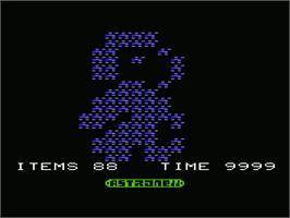 Title screen of Astro Nell on the Commodore VIC-20.
