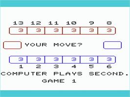 Title screen of Awari on the Commodore VIC-20.