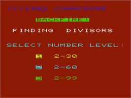 Title screen of Backfire on the Commodore VIC-20.