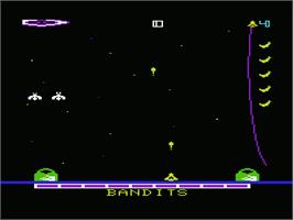 Title screen of Bandits on the Commodore VIC-20.