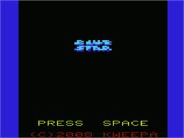 Title screen of Blue Star on the Commodore VIC-20.