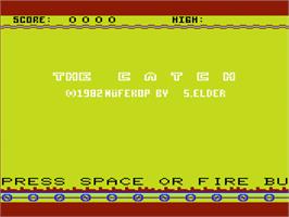 Title screen of Catch, The on the Commodore VIC-20.