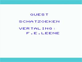 Title screen of Caves Of Silver on the Commodore VIC-20.