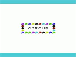 Title screen of Circus on the Commodore VIC-20.