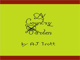 Title screen of Country Garden, A on the Commodore VIC-20.