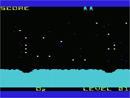 Title screen of Crater Raider on the Commodore VIC-20.