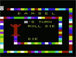 Title screen of Damsel on the Commodore VIC-20.