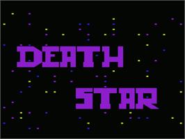 Title screen of Death Star on the Commodore VIC-20.