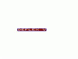 Title screen of Deflex 5 on the Commodore VIC-20.