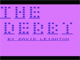 Title screen of Derby, The on the Commodore VIC-20.
