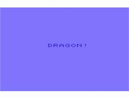 Title screen of Dragon Fire on the Commodore VIC-20.