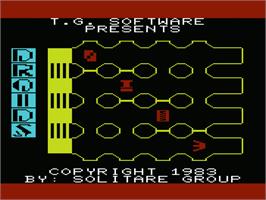 Title screen of Droids on the Commodore VIC-20.
