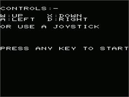 Title screen of Dustman Dan on the Commodore VIC-20.
