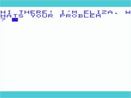 Title screen of Eliza on the Commodore VIC-20.