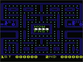 Title screen of Frogman on the Commodore VIC-20.