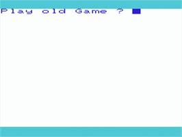 Title screen of Golden Baton, The on the Commodore VIC-20.