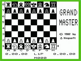 Title screen of Grandmaster on the Commodore VIC-20.