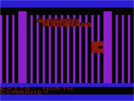 Title screen of Grave Robbers on the Commodore VIC-20.