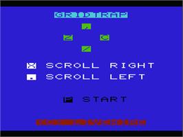 Title screen of Gridtrap on the Commodore VIC-20.