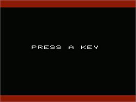 Title screen of Hop Frog on the Commodore VIC-20.