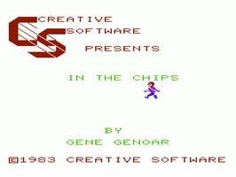 Title screen of In The Chips on the Commodore VIC-20.