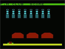 Title screen of Invade on the Commodore VIC-20.