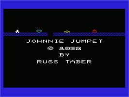 Title screen of Johnnie Jumpet on the Commodore VIC-20.