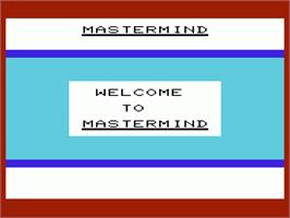 Title screen of Mastermind on the Commodore VIC-20.