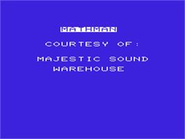 Title screen of Mathman on the Commodore VIC-20.
