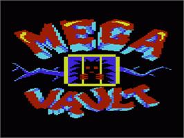 Title screen of Mega Vault on the Commodore VIC-20.