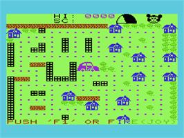 Title screen of Meter Mania on the Commodore VIC-20.