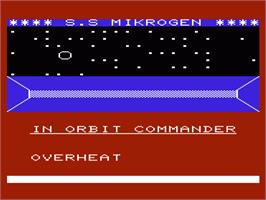 Title screen of Mines Of Saturn on the Commodore VIC-20.