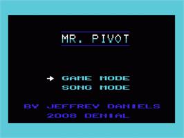 Title screen of Mr. Pivot on the Commodore VIC-20.