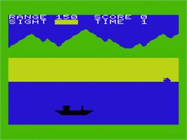 Title screen of Naval Attack on the Commodore VIC-20.