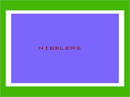 Title screen of Nibblers on the Commodore VIC-20.