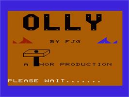 Title screen of Olly on the Commodore VIC-20.