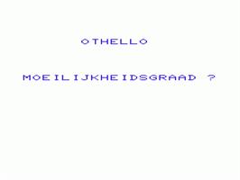 Title screen of Othello on the Commodore VIC-20.