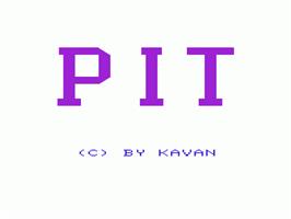 Title screen of Pit on the Commodore VIC-20.