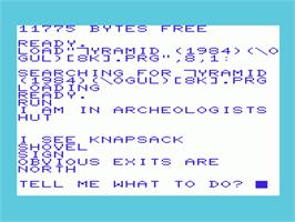 Title screen of Pyramid on the Commodore VIC-20.