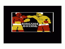 Title screen of Ringside Boxing on the Commodore VIC-20.