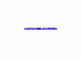Title screen of Road Rally on the Commodore VIC-20.