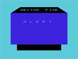 Title screen of Sector Five on the Commodore VIC-20.
