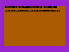 Title screen of Senku on the Commodore VIC-20.