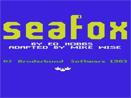 Title screen of Shadowfax on the Commodore VIC-20.