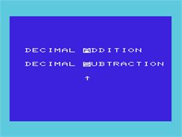 Title screen of Sky Math on the Commodore VIC-20.
