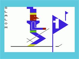 Title screen of Slalom on the Commodore VIC-20.