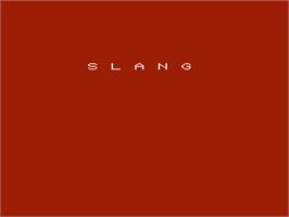 Title screen of Slinky on the Commodore VIC-20.