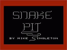 Title screen of Snake Pit on the Commodore VIC-20.