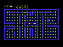 Title screen of Snakman on the Commodore VIC-20.
